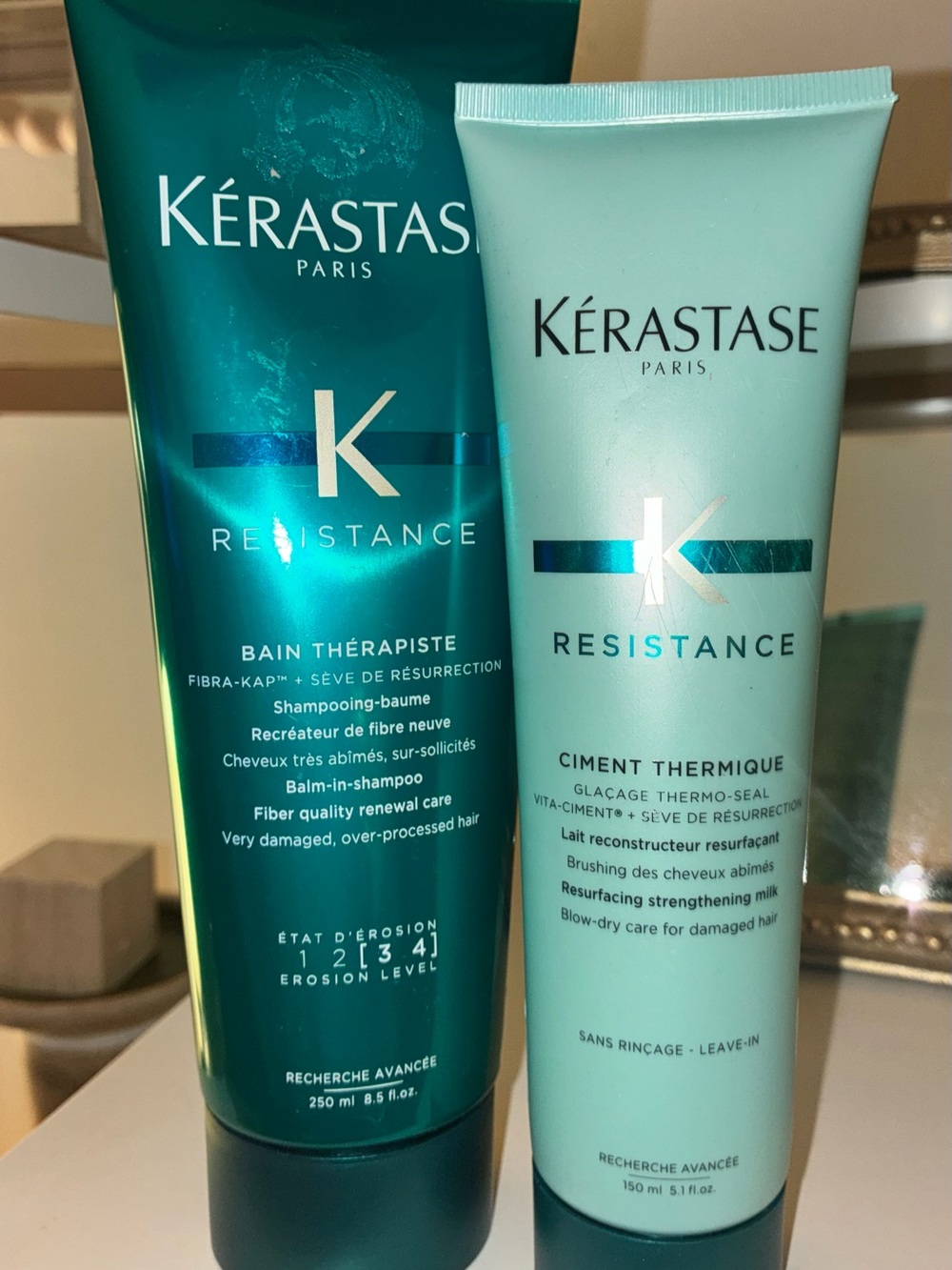 Kérastase Resistance Bain Thérapiste + Ciment Thermique 2-Piece Set